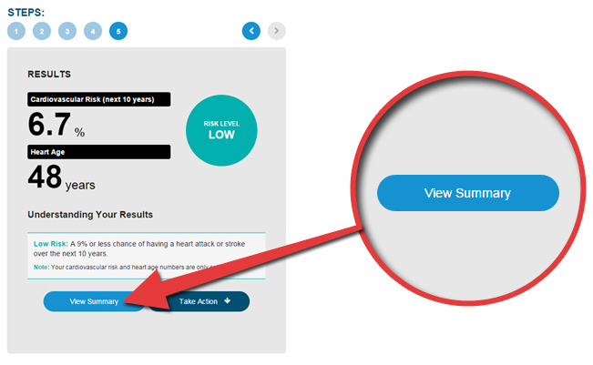 Heart Disease Risk Calculator - Warning